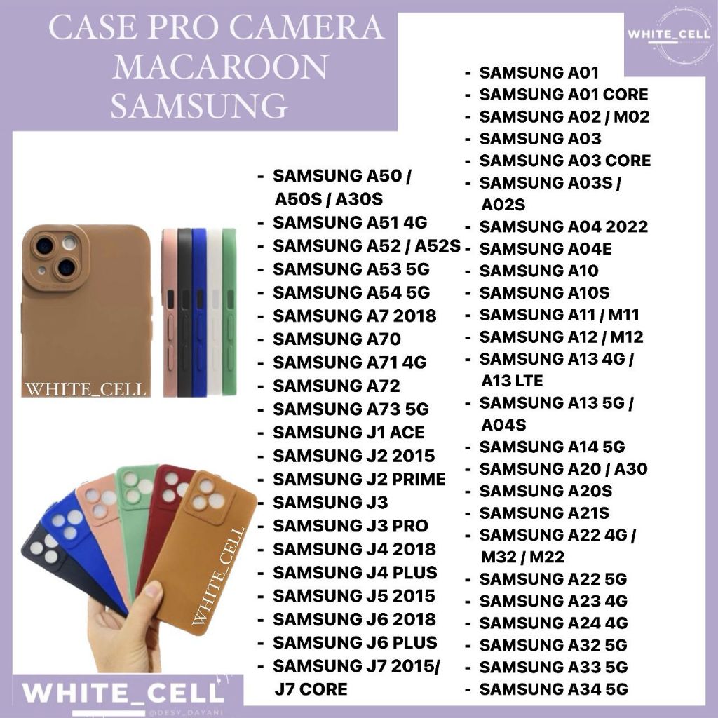 CASE PRO CAMERA 3D SAMSUNG A50 A50S A30S A51 4G A52 A52S A53 5G A54 5G A7 2018 A70 A71 4G A72 A73 5G