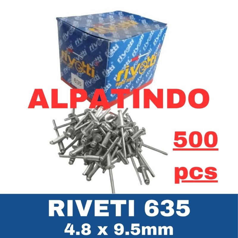 PAKU RIVET 635 RIVETTI RIVETI 500pcs - Paku Rivet 5mm