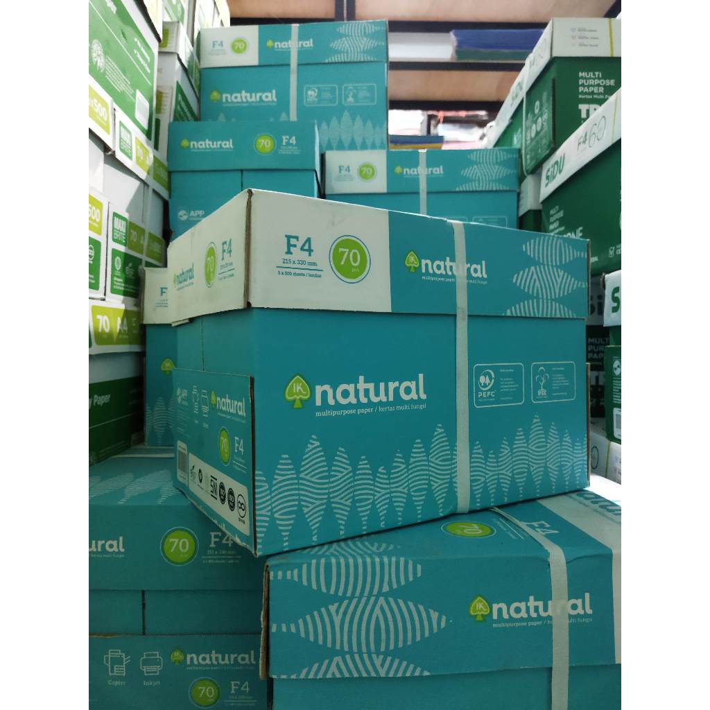 

Kertas HVS Natural F4 70gr 1Box