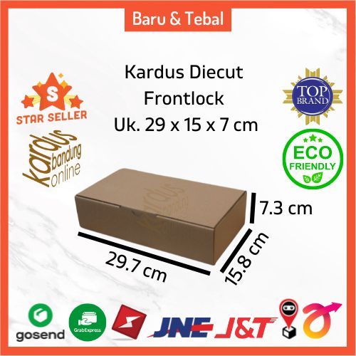 

Kardus Box Kotak Dus Hampers Toples Kue Kering Polos Murah Uk 29x15x7 cm BFlute Tebal 3 mm