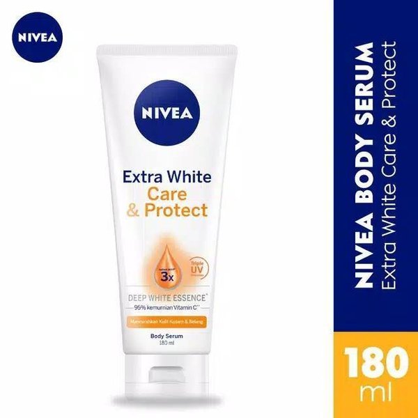 Nivea Body Serum Extra White 180ml / Facial Wash Nivea Pearl 100ml