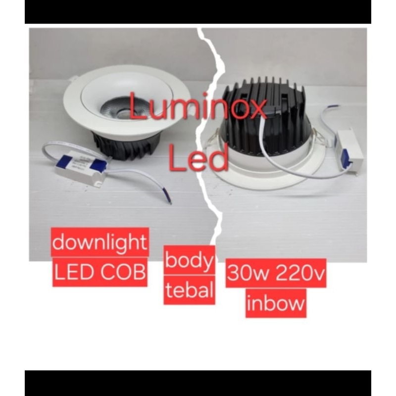 downlight cob  30w 30watt / spotlight plafon led 30 watt inbow 220volt