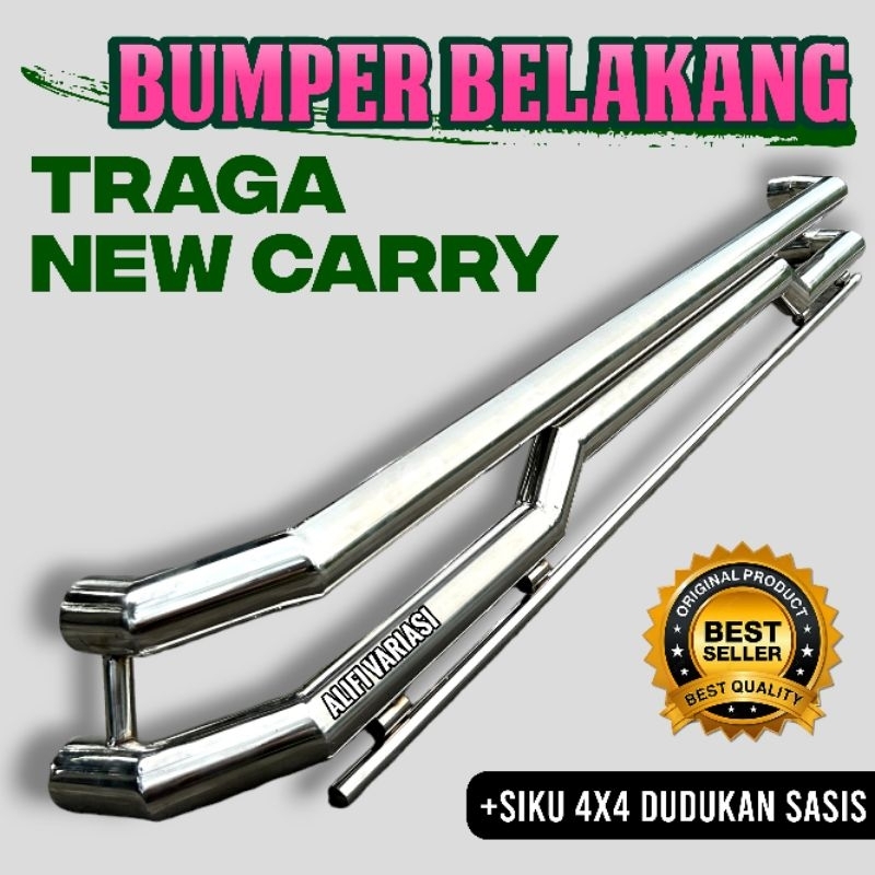 Bamper Bemper Bumper Belakang stainlees mobil TRAGA NEW CARRY