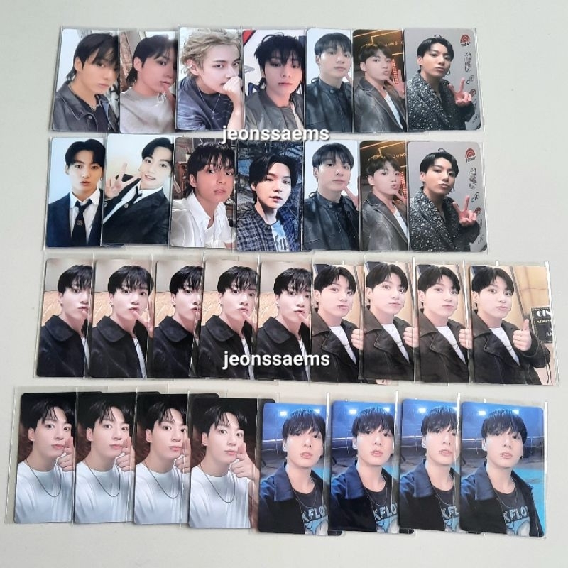 PC Photocard yzy yizhiyu china golden jungkook official sharing set satuan bts bangtan merchandise k