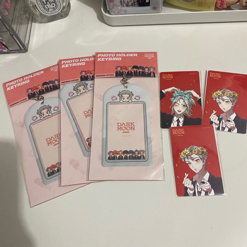 (READY) PC HOLDER STICKER DARK MOON ENHYPEN CUTTOON PHOTO HOLDER PC JAAN JAKAH JAY JUNGWON