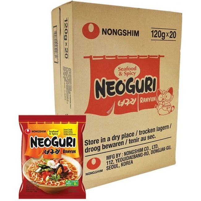 

Nongshim Neogori Udon Noodle Soup Seafood & Spycy 120gr@20pcs /BOX