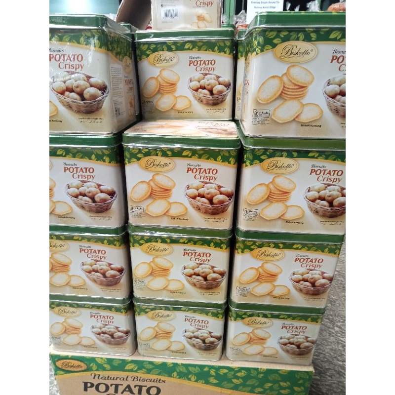 CEMILAN KALENG BISKITOP POTATO CRISPY