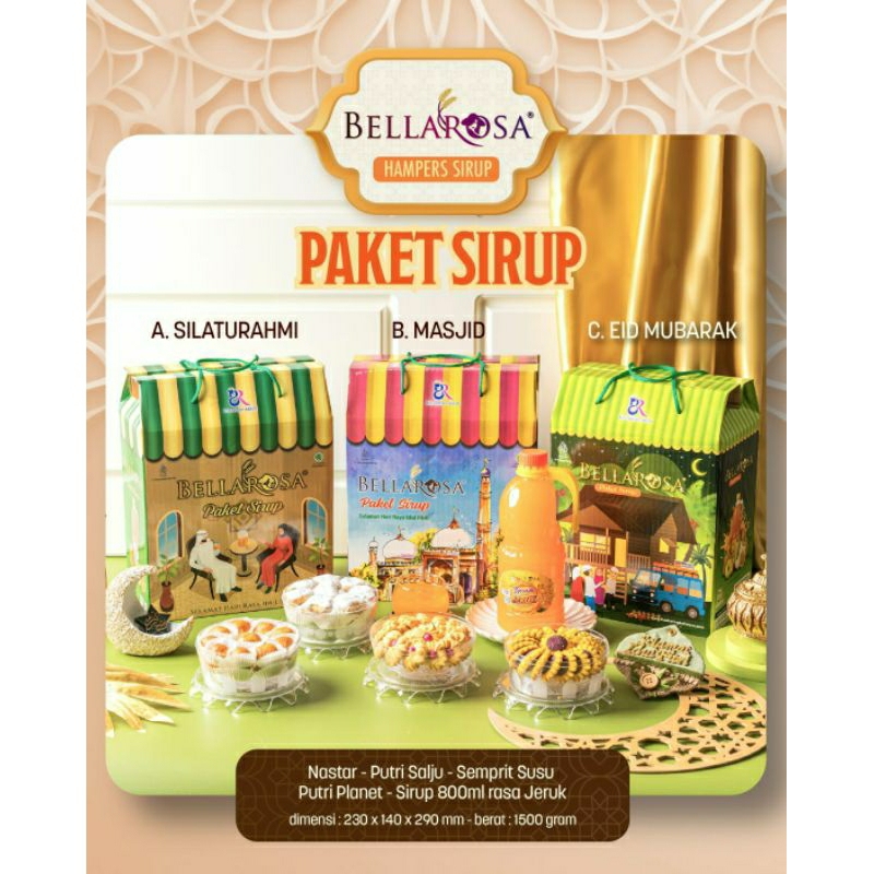 

Belarosa sirup 1/paket bingkisan lebaran/Bellarosa