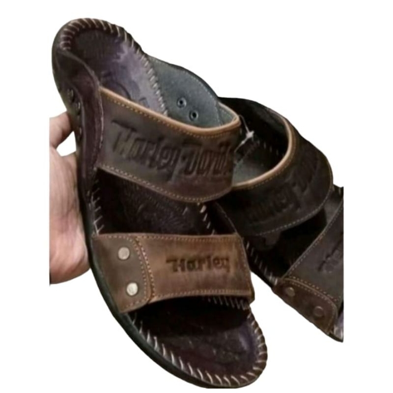 sendal kulit pria terlaris kulit sapi asli