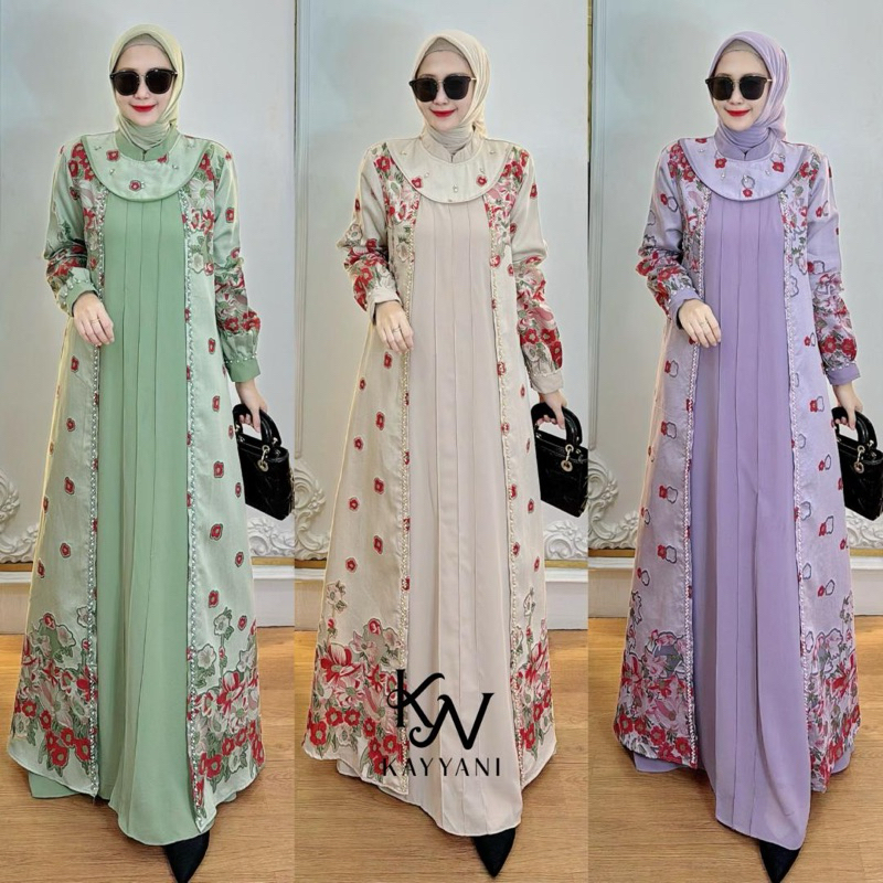 FLORA DRESS MUSLIM FASHION TERBARU ALODY