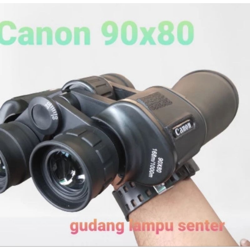 Teropong Canon Waterproof Binocular 90x80 HD Lensa jernih