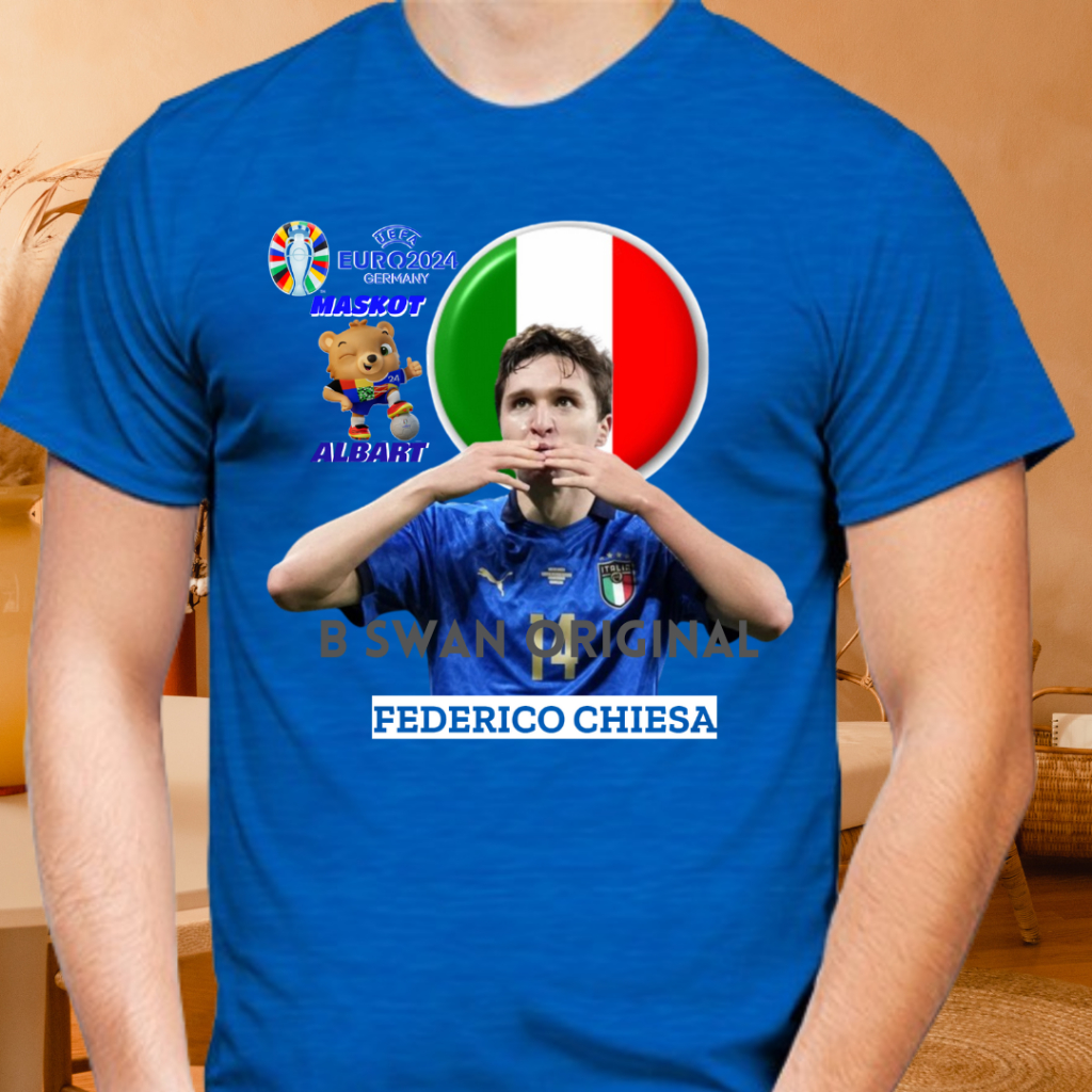 Baju Kaos Outfit Dewasa Pria Wanita Kejuaraan Sepak Bola Piala Eropa UEFA Euro 2024 Jerman Unisex