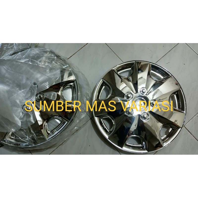Whell cover dop roda ring 15 harga untuk 1 set isi 4 cocok untuk velg kaleng mobil rush Terios