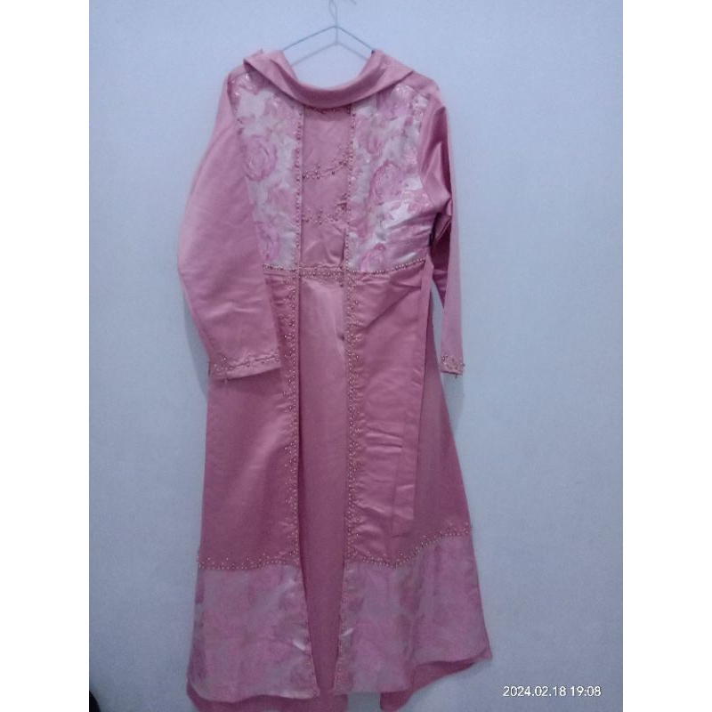 Gamis Brukat/ Gamis bridal/ Gamis pesta/ Preloved Gamis lebaran/preloved gamis kondangan/ Gamis syar