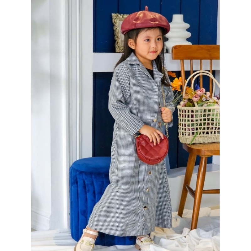 Blossom Set Zara Black Baju Anak | One Set | Setelan Baju Anak Perempuan | Dress | Vintage Elegant |