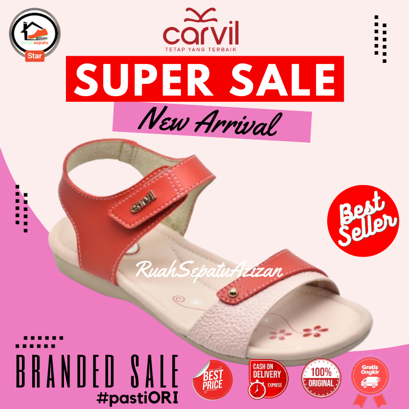 Carvil Sandal Anak Perempuan Casual Andini-04 Sendal Tali Kasual Murah 100% Original Carvil
