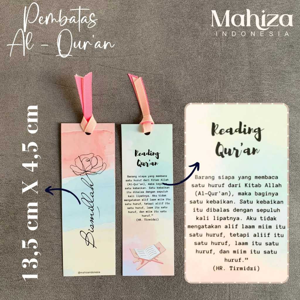 

Bookmarks Alquran / Pembatas Buku Islami