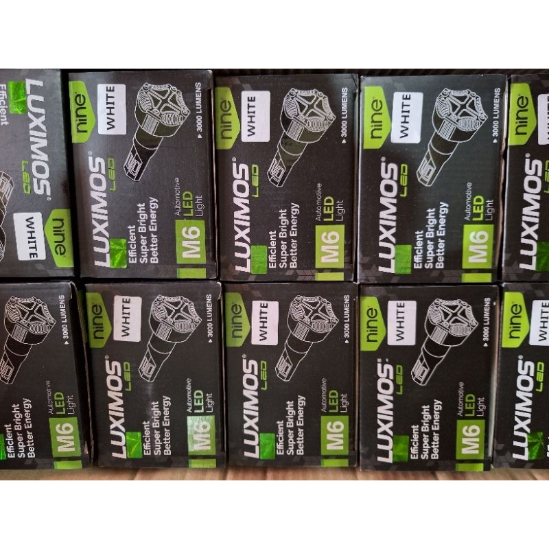 lampu led kipas 6 sisi m6 putih luximos led
