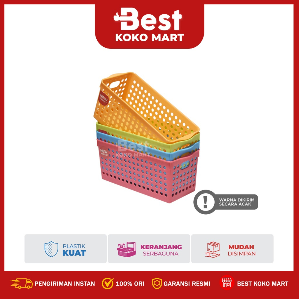 Maspion Keranjang Plastik Serbaguna - Slim Stock Basket