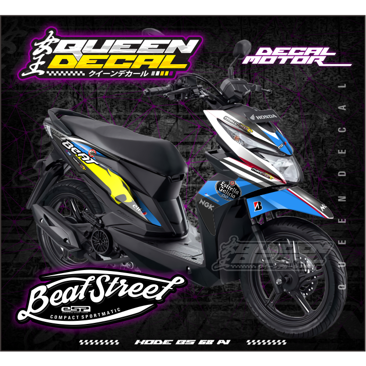 Stiker Decal Motor Beat Street Full Body - STIKER DECAL BEAT STREET ESP CUSTOM DESAIN - BS