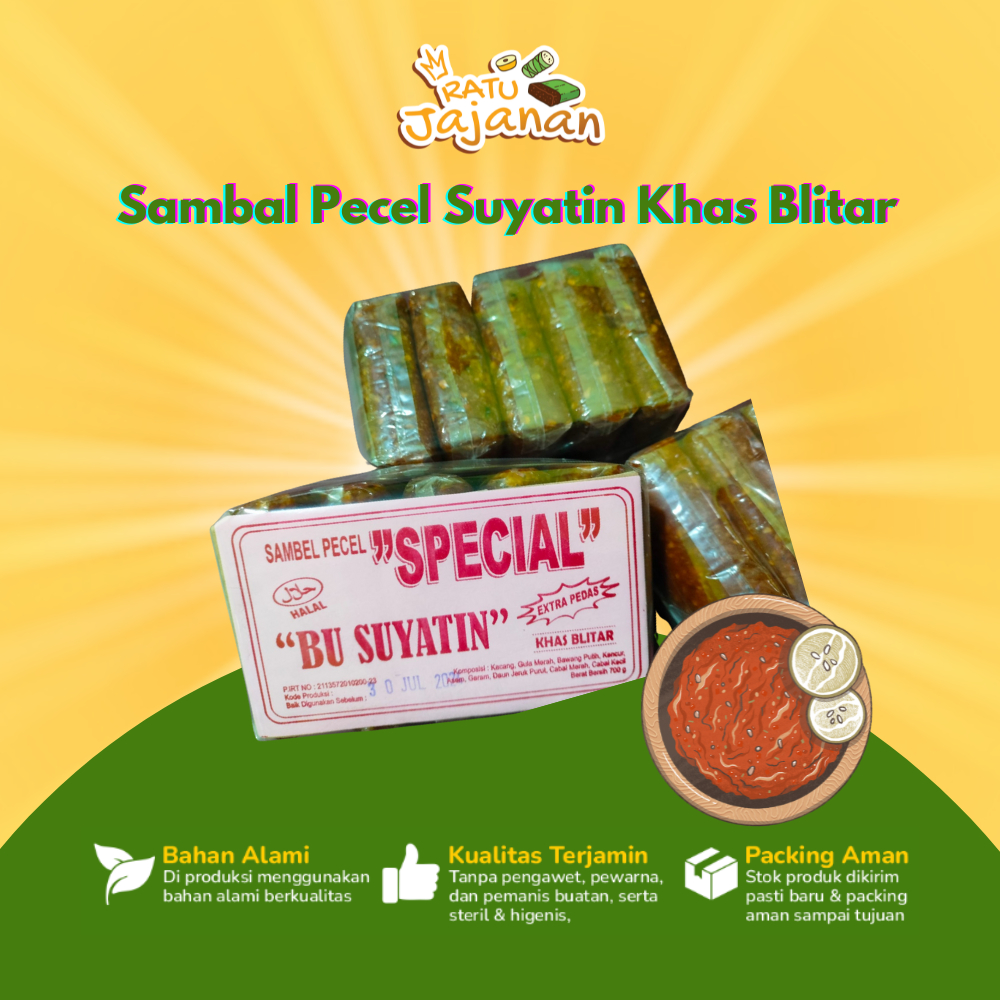 

Sambel/Sambal Pecel Suyatin Khas Blitar (1kg)