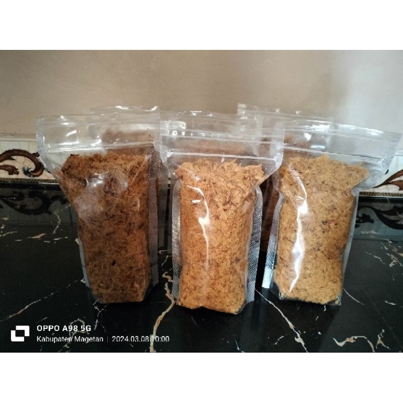 

abon ayam super enak asli krenyes 1 kg