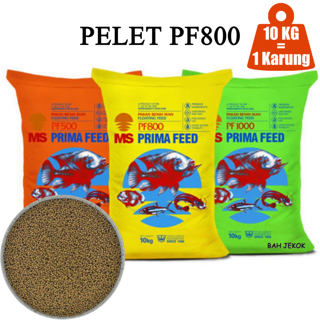 Pelet PF800 Karungan Pakan Ikan Hias Kecil Bibit Cupang Koi Guppy dll Kolam & Akuarium (1krg/10kg)