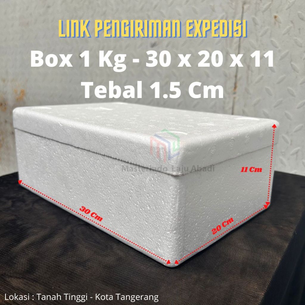 

Styrofoam Box 1Kg 30×20x11 cm (Expedisi)