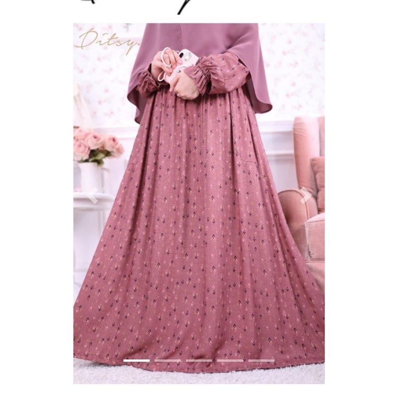 NIGHTGOWN DITSY MARET 2024 | SEREIA RASPBERRY XS |  GAMIS DASTERIBU HAMIL