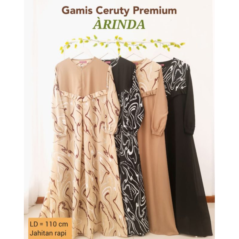 GAMIS CERUTY PREMIUM ARINDA/GAMIS CERUTY/GAMIS CERUTY WANITA/GAMIS PREMIUM