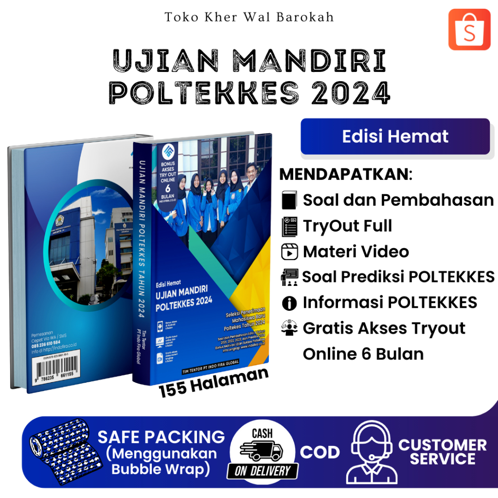 Buku Terbaru UJIAN MANDIRI POLTEKKES 2024 (Edisi Hemat + Gratis Akses Online) Sesuai Dengan Kisi-kis