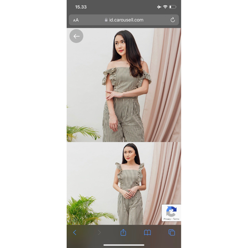 new jumpsuit murah merek modelano belum pernah dipakai