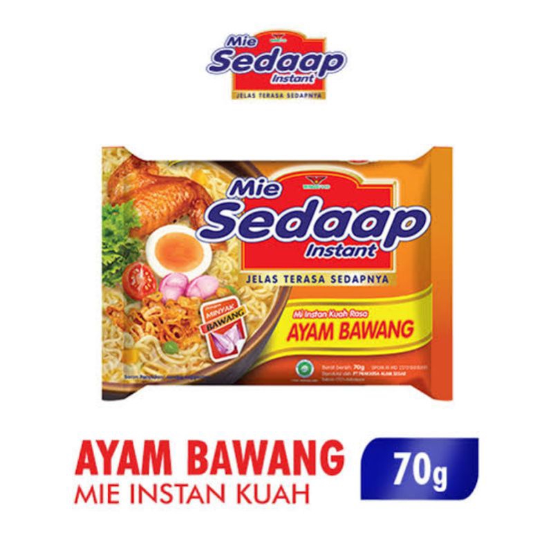 

MIE SEDAAP AYAM BAWANG 70 GR PER 1 PCS