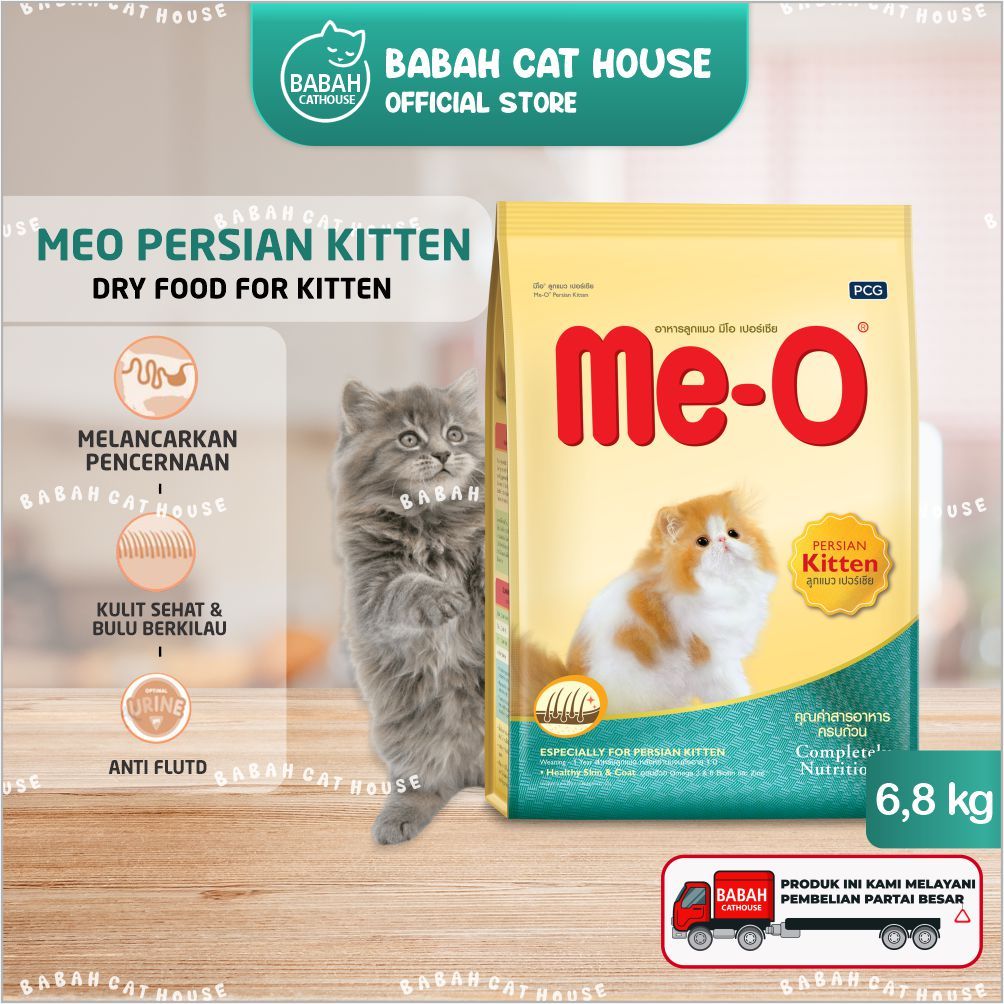 MEO PERSIAN KITTEN 6,8KG Makanan Anak Kucing Kering Cat Dry Food Usia 1 2 3 Bulan Bayi Baby Murah un