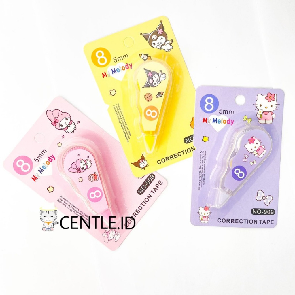 

CENTLE.ID CORRECTION TAPE SANRIO TIPE X KERTAS TERMURAH ALAT TULIS KANTOR COD