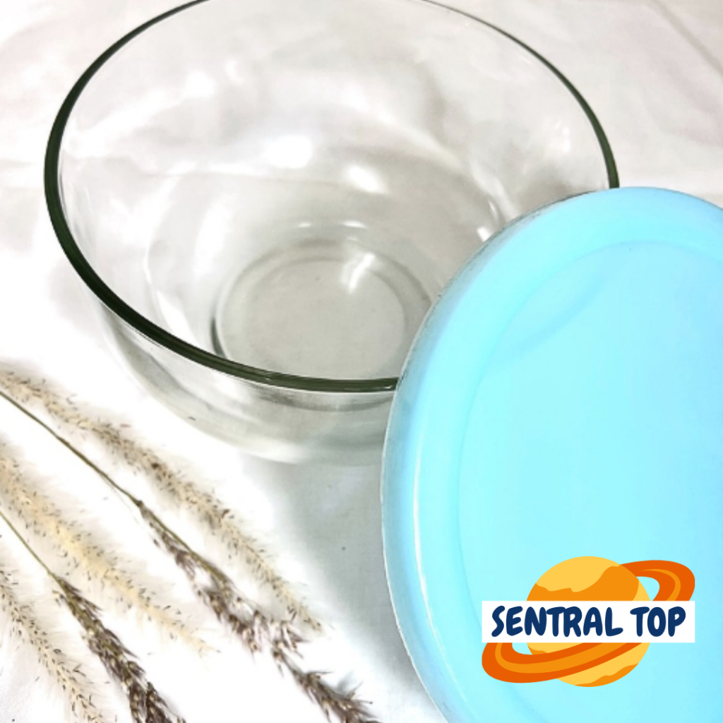 Mangkok / Mangkuk Kaca + Tutup Plastik Kedaung 900 Ml SLB-6