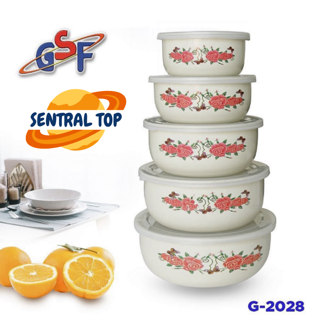 GSF Bowl Set G-2028 / Rantang Susun Tutup Plastik Serbaguna