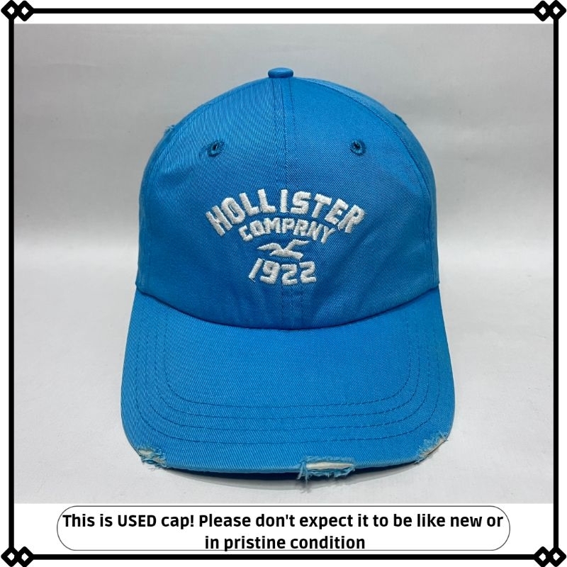 topi ripped Hollister setelan second preloved branded