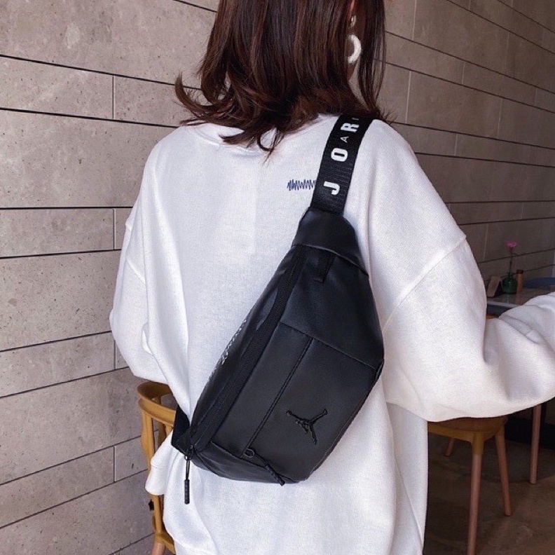 1212 BRANDS FESTIVAL Air Jordan Leather Waistbag Kulit PU  Jordan Leather Bag  Tas Pinggang Jordan K