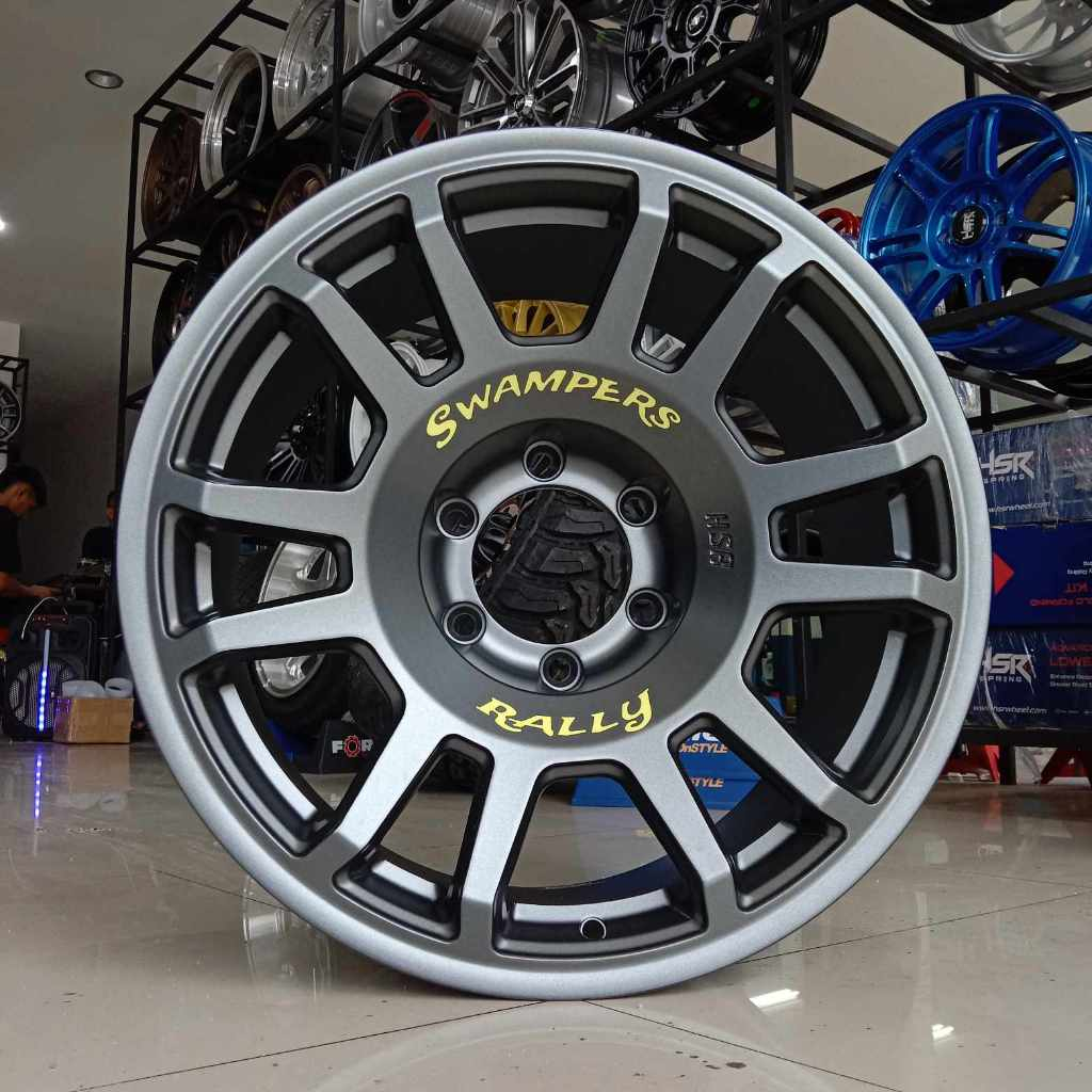 Velg mobil R18 baut 6 mobil pajero fortuner triton strada dll velg semi offroad r18