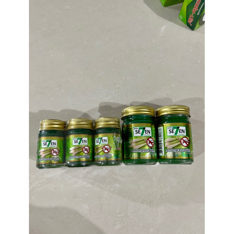 Green Seven Lemongrass Balm massage ORIGINAL SE7EN THAILAND