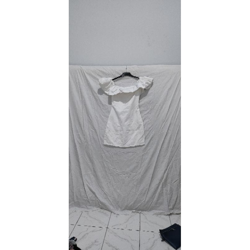 PREMIUM KOREAN PARTY WHITE MINI DRESS SPRING SUMMER