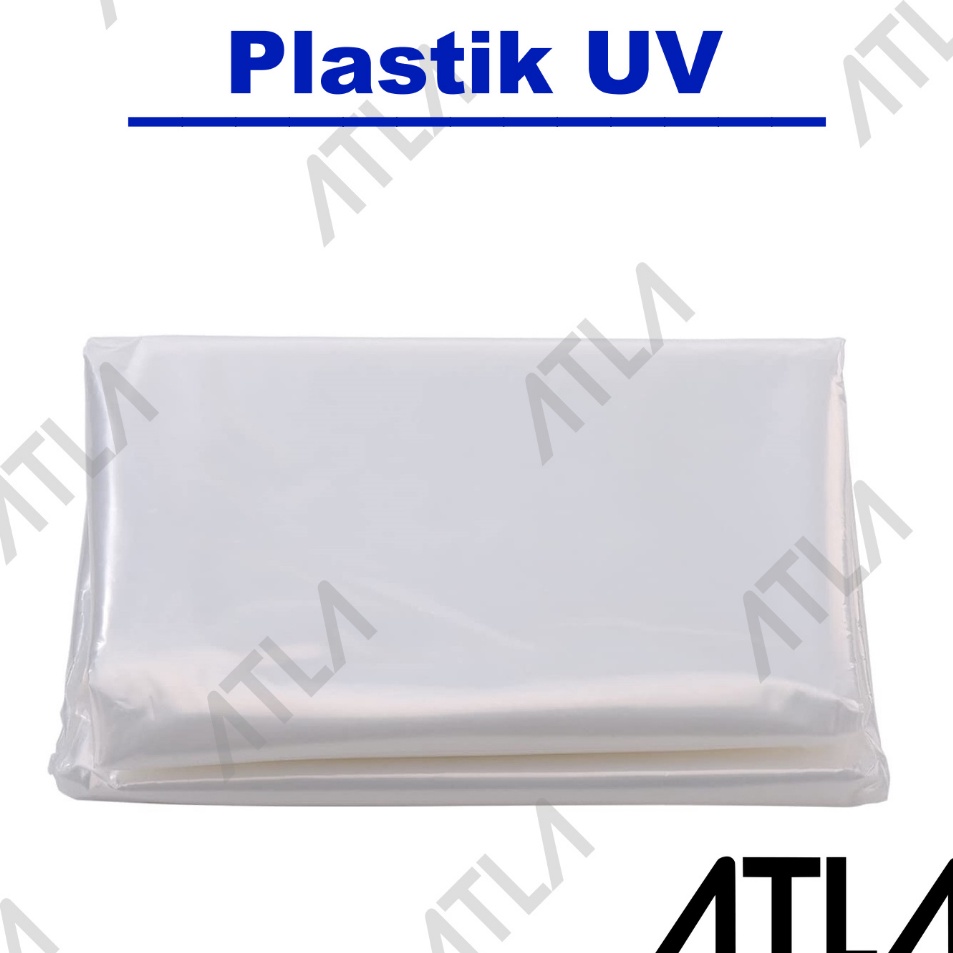 Cepaat Plastik UV 2 3 4 6 Meter Transparan Putih Green House Film Tutup Atap Kolam Greenhouse Bening