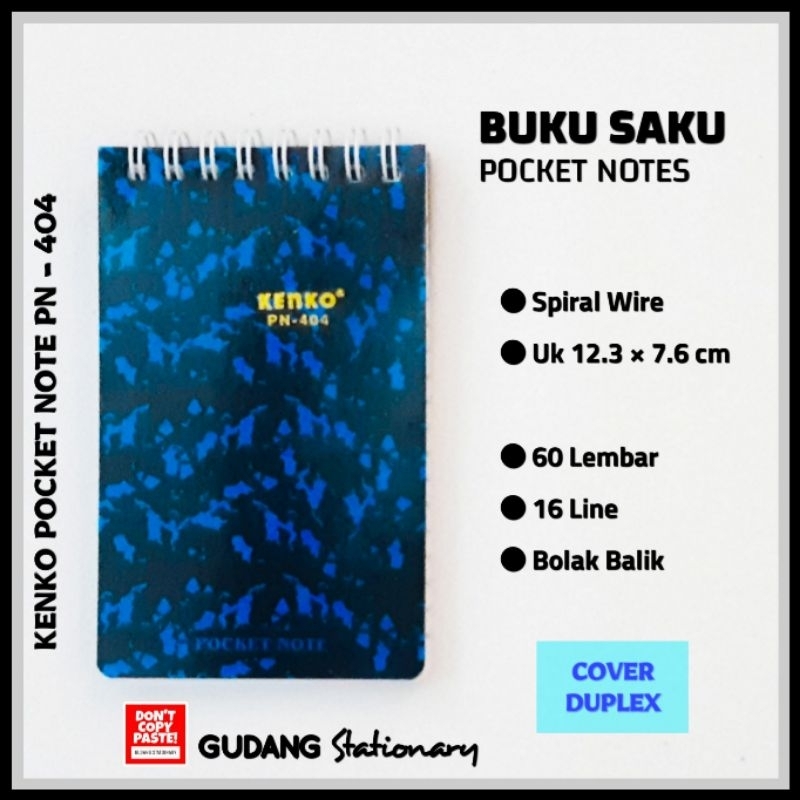 

Buku Saku Pocket Note KENKO [ 1 pcs ]
