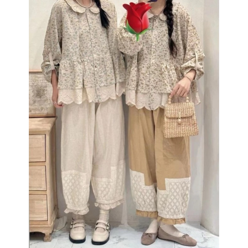 celana linen by muye original bkk (mocca only)