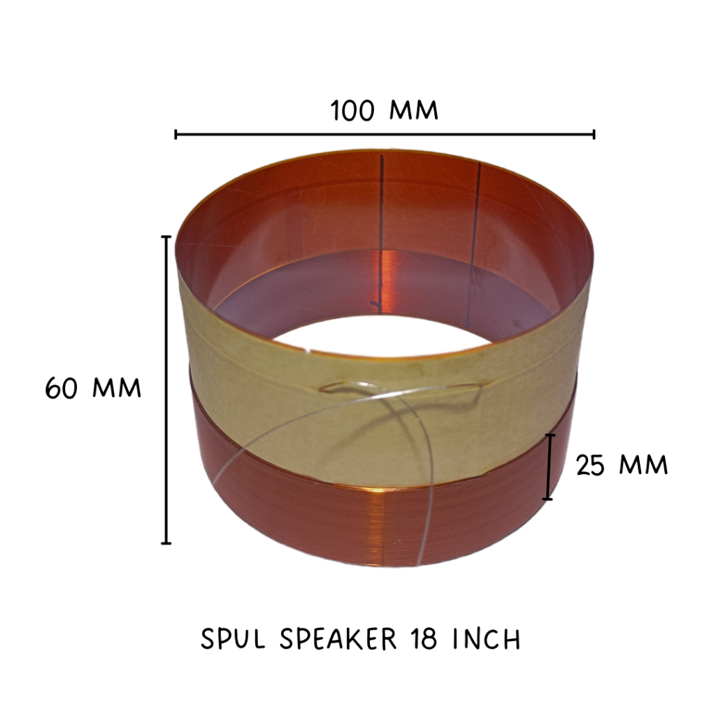 Spul / spool speaker 18 inch 100 mm 100mm tinggi 6 cm impor (T6)