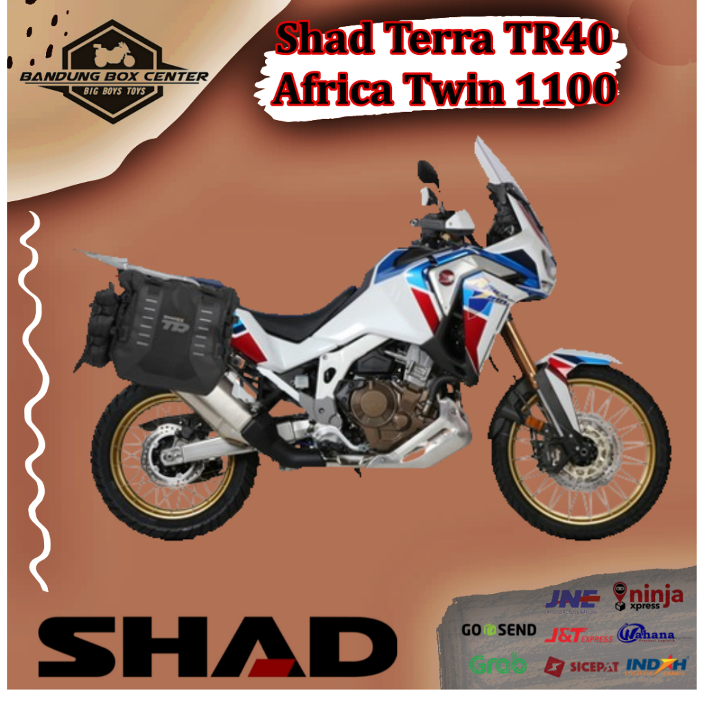SideBag Shad Terra TR40 Tas Shad Terra TR 40 Honda Africa Twin 1100 Side Bag Shad Terra TR40 Africa 