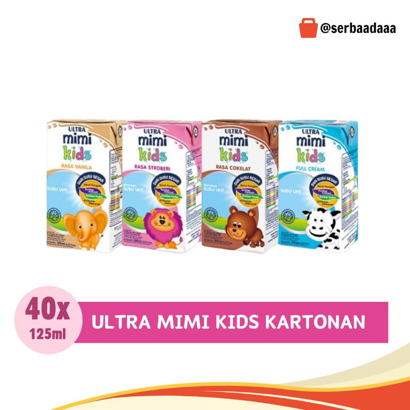 

Susu Ultra Mimi Kids 125ml - 1 Dus Isi 40 Pcs