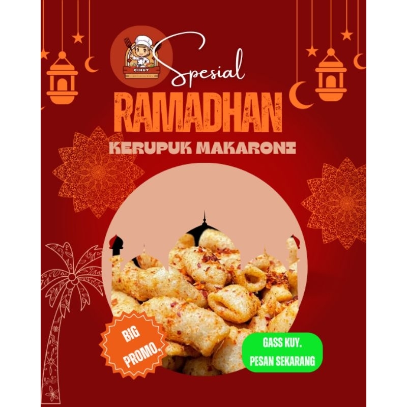 

250gr KERUPUK MAKARONI PEDAS DAUN JERUK/KERUPUK MAKARONI ORIGINAL/MAKARONI PEDAS ASIN