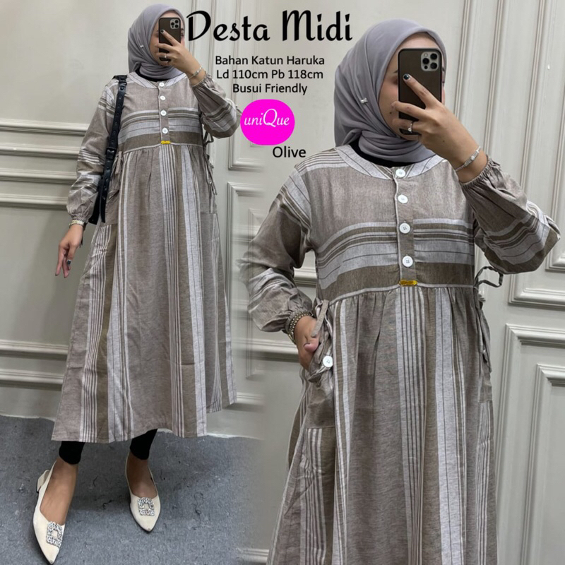 LINA / REQA / QERRA / NOSA / BETTA / FEA / LHEA / SEFFA / DESTA / JOVY MIDI DRESS by Unique